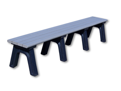 Central Park Flat Bench - 8ft