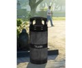 Panorama Series Trash Receptacle with Dome Top