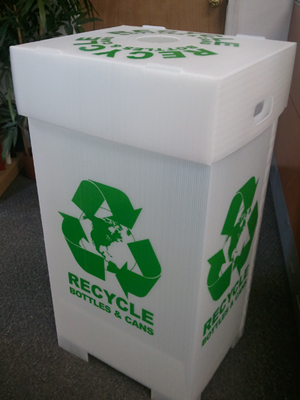 Recycle Box - 44 gallon - Bottles and Cans