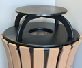 Park Place Flare Top Receptacle with Rain Cap
