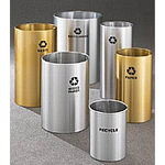 RecyclePro Open Top All Satin Aluminum or Satin Brass