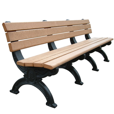 Sheffield Backed Bench - 8ft without Arms