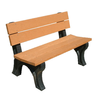 Classic Backed Bench - 4ft without Arms