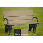 Classic ADA Compliant Bench - 4ft with Arms