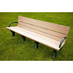 Classic ADA Compliant Bench - 8ft with Arms