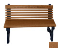 Willow Backed Bench - 4ft without Arms
