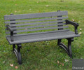 Willow Backed Bench - 4ft with Arms