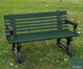 Willow Backed Bench - 4ft with Arms