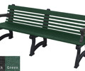 Willow Backed Bench - 6ft with Arms