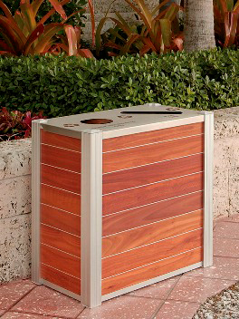 Eco Mod Trash Receptacle with Flat Top